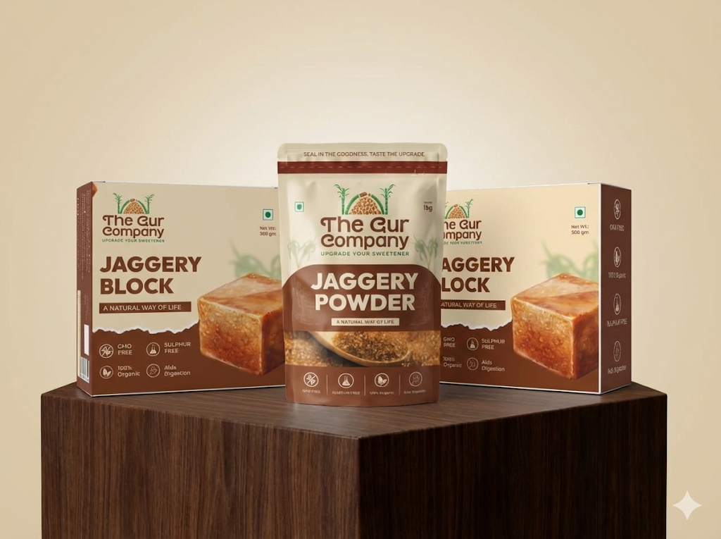 2 Jaggery Blocks + 1 Jaggery Powder