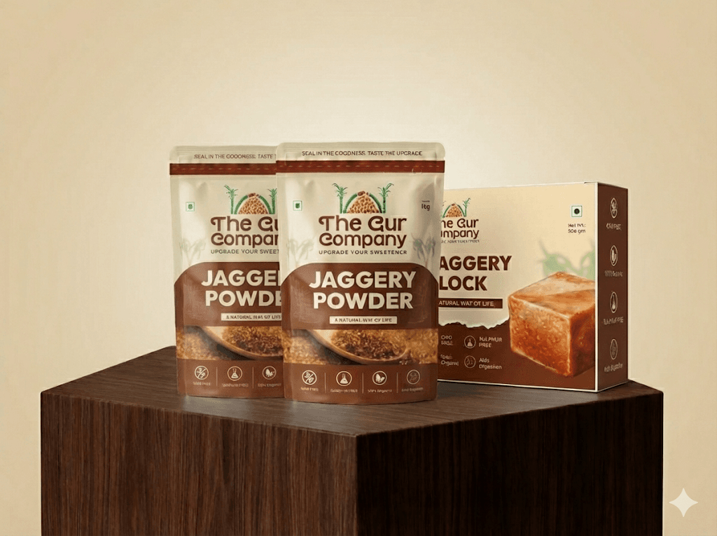 2 Jaggery Powder + 1 Jaggery Block